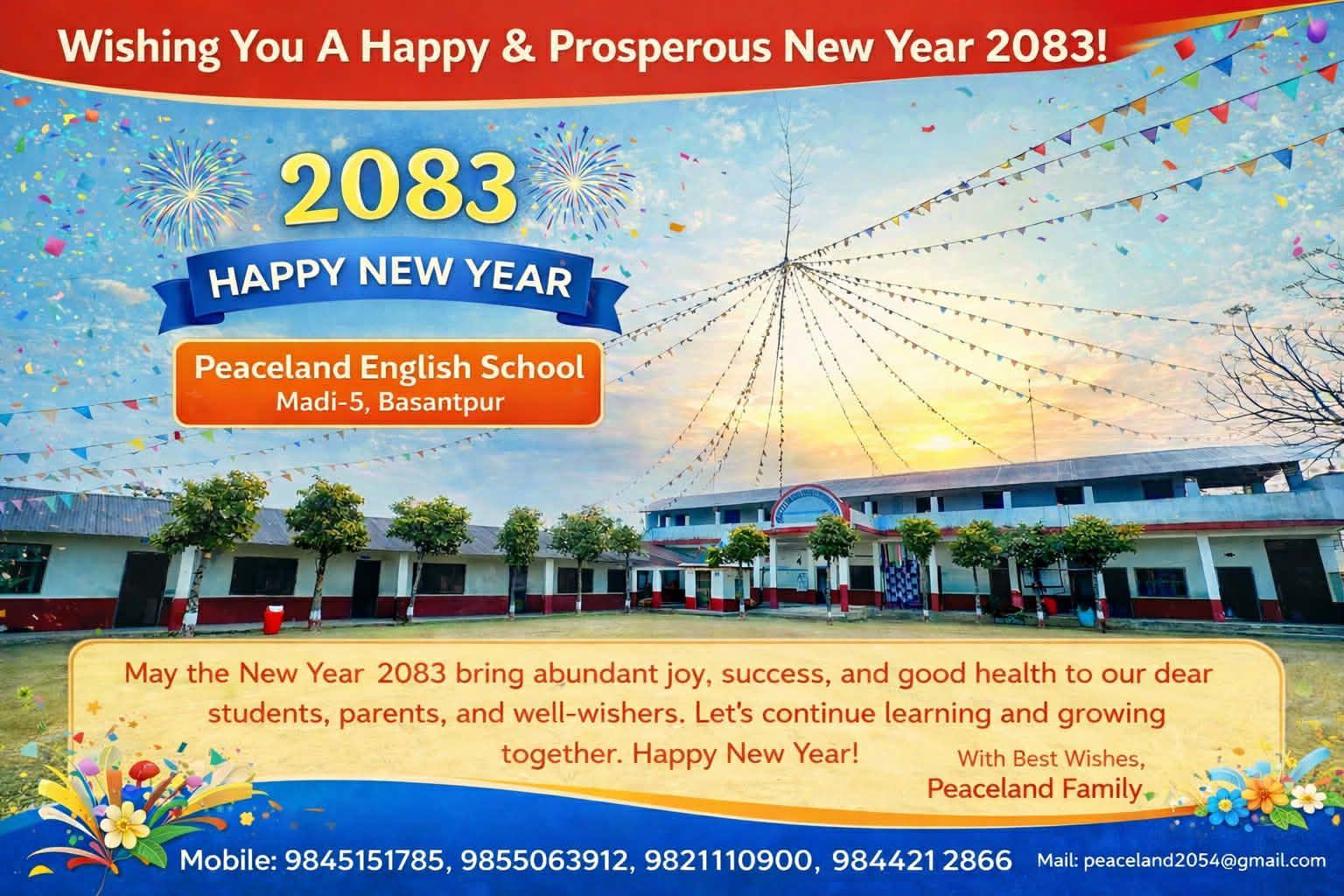 Best Wishes on the Auspicious Occasion of New Year 2083